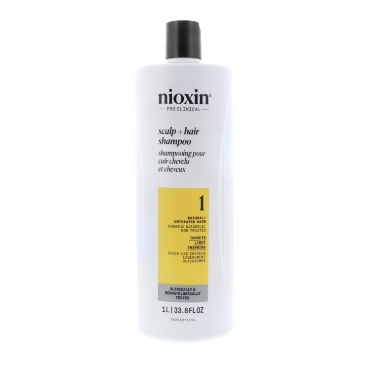 Nioxin Nioxin System 1 Natural Hair Light Thinning Cleanser Shampoo 33.8oz Shampoo Lavender