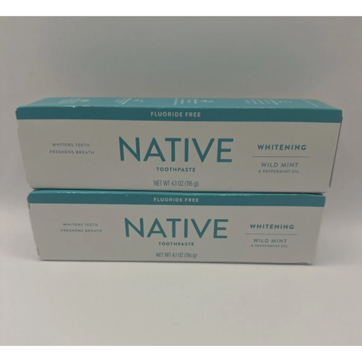 Native Native Whitening Wild Mint & Peppermint Oil Fluoride Free Natural Toothpaste - 4.1oz Toothpaste Light Slate Gray