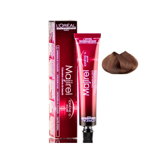 0 Loreal Professionnel Paris Majirel 6.45/6CRv Dark Copper Mahogany Blonde Permanent Hair Color Ionene G Incell 1.7 Ounce 50 Milliliters Hair Color White Smoke