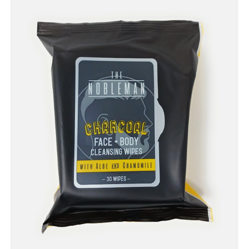 0 The Nobleman Face And Body Cleansing Wipes, Charcoal Bath & Body Dark Slate Gray
