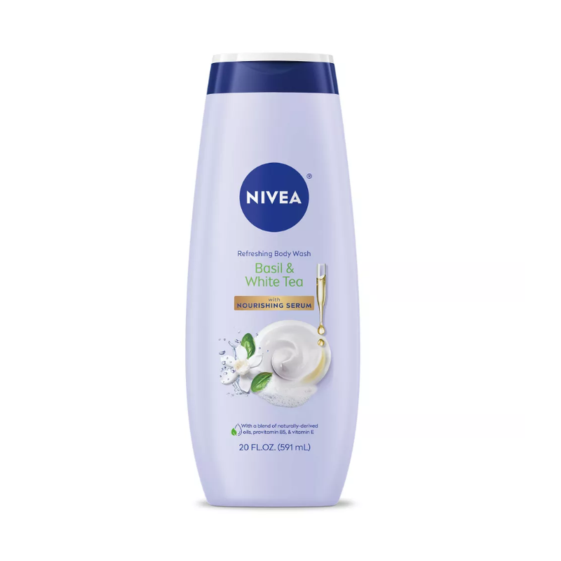 Nivea Nivea Basil & White Tea Refreshing Body Wash 20 Fl. Oz. Bottle Body Wash Light Gray