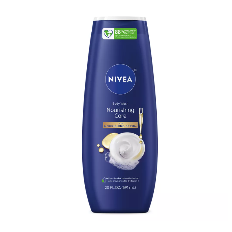 Nivea Nivea Body Wash, With Nourishing Serum, Botanical Blossom 20 Fl Oz Body Wash Midnight Blue