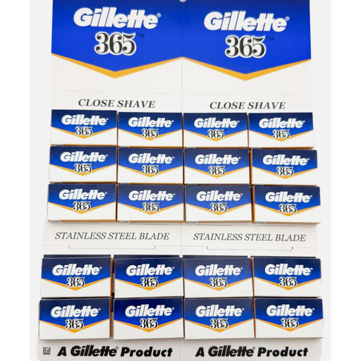 Gillette Gillette 365 Stainless Steel Double Edge Razor Blades 20 x 5 Pack Razor Blades Lavender