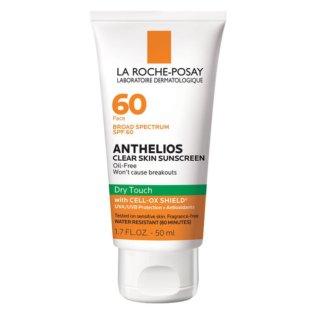 La Roche-Posay La Roche-Posay Anthelios Clear Skin Sunscreen SPF 60 | Dry Touch Face Sunscreen | Oil-Free & Matte Finish | 1.7 oz Sunscreen White Smoke