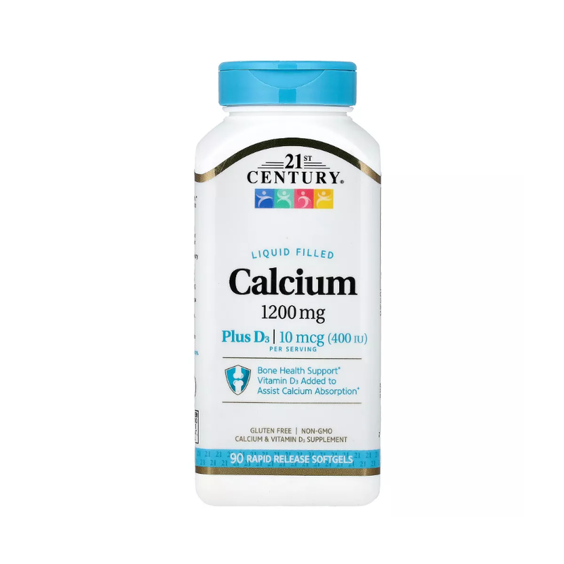 21st Century 21st Century Calcium Plus D3 – 600mg (90 Softgels) Vitamins & Supplements Lavender