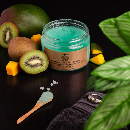 The Salt Cellar Kiwi Mango Salt Scrub Salt Scrub Black