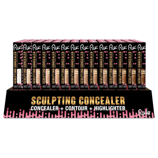 Rude Cosmetics Sculpting Concealer Display Set, 112pcs Wholesale Set Rosy Brown