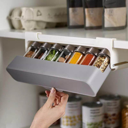 SmartPursue™ Kitchen Storage Rack spice rack organizer Storage rack Dark Gray 6pcs Bottle