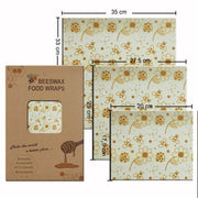 SmartPursue™ Eco-Friendly Reusable Food Wraps beeswax food wraps White Smoke 1 Set 3 sizes No.002