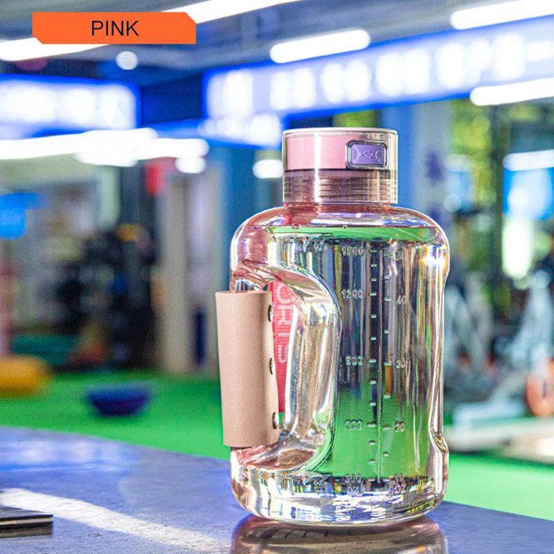 SmartPursue™ Portable Hydrogen Water Bottle 1.5L Rich Molecular Hydrogen Water Bottle White Smoke Pink