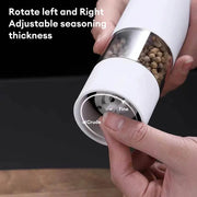 SmartPursue™ Electric Salt and Pepper Grinder Spice Grinders Black black,WHITE