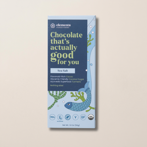 Elements Truffles Sea Salt Chocolates Dark Slate Gray 1 Bar,3 Bars,10 Bars