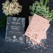Chagrin Valley Soap & Salve Natural Soap: Sea Salt & Seaweed Spa Soap Black Full Bar 6.2 oz