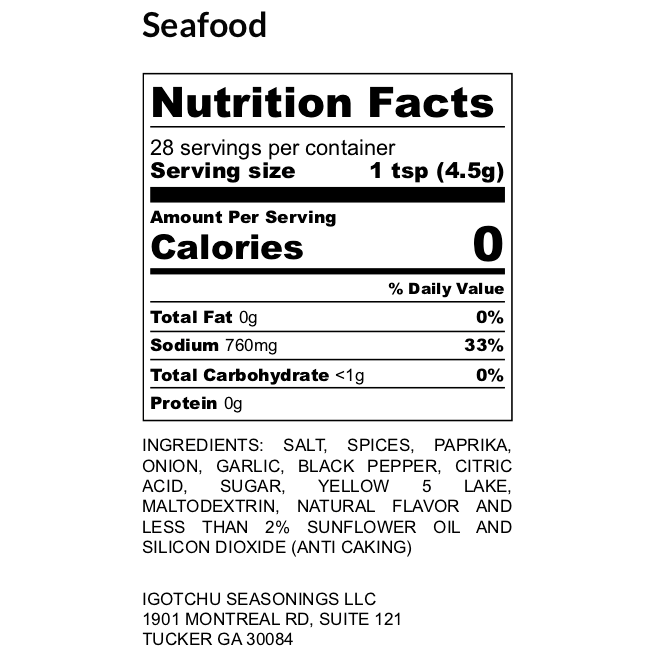 Igotchu Seafood seasoning
