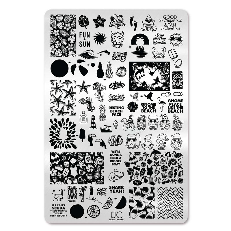 UberChic Beauty Seas The Day Stamping Plate Black