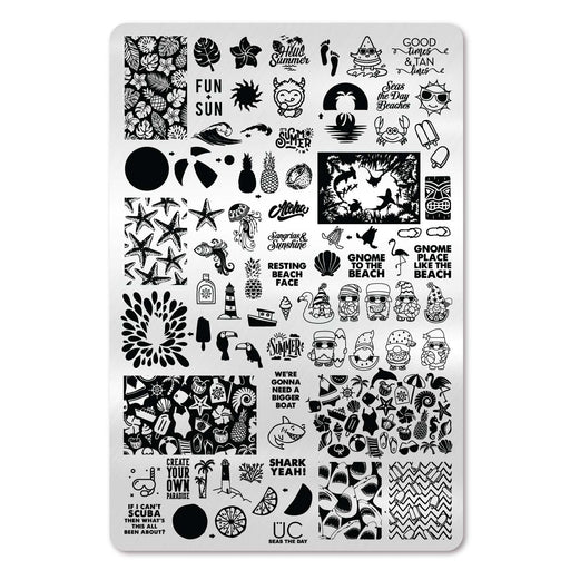 UberChic Beauty Seas The Day Stamping Plate Black
