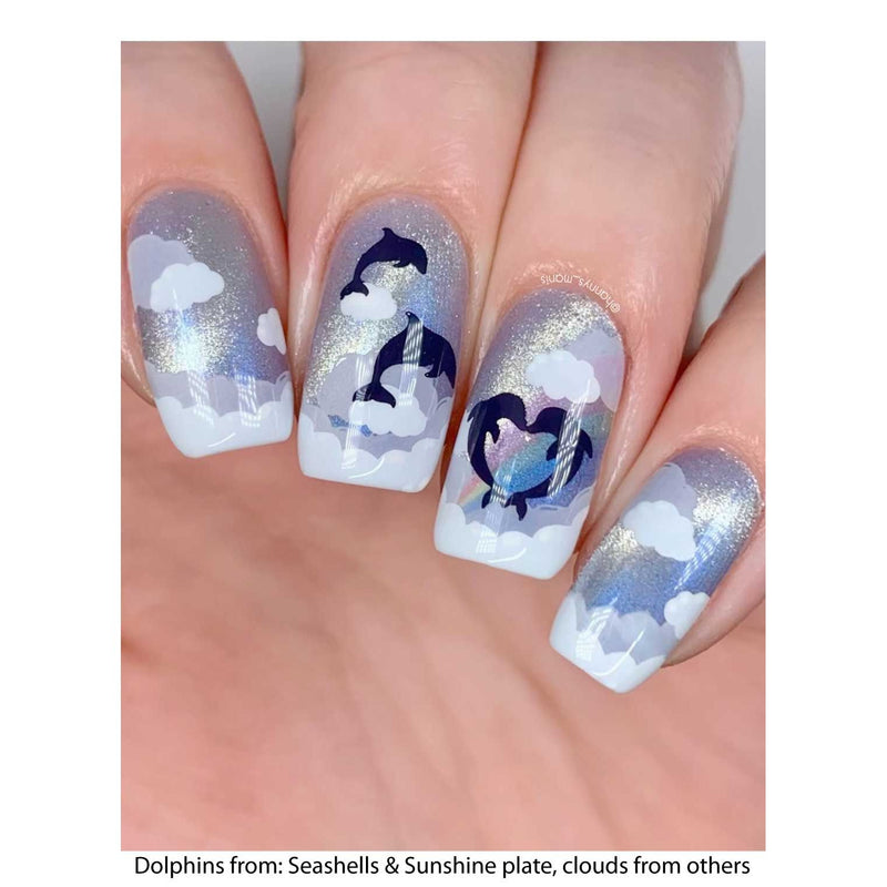 UberChic Beauty Seashells & Sunshine Stamping Plate Tan