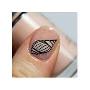 UberChic Beauty Seashells Aplenty Stamping Plate Rosy Brown