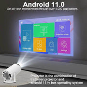 SmartPursue™ Portable 4K Projector - Home Cinema Outdoor Projetor Video Projector Dark Slate Gray Gray / US,Gray / EU,Gray / UK,White / US,White / EU,White / UK