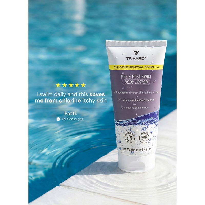 TRIHARD Chlorine Protection Body Lotion - Pack Of Three Pre-Built Bundle Lavender Pack Of Three