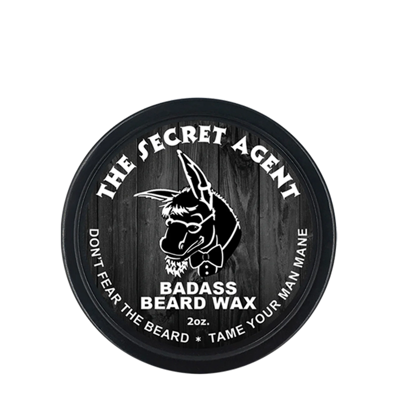 Badass Beard Care The Secret Agent Beard Wax WAX Dark Slate Gray BABC