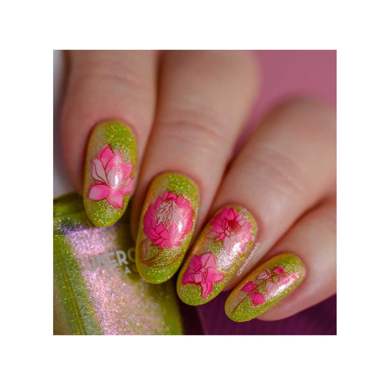 UberChic Beauty Secret Garden-02 Stamping Plate Sienna