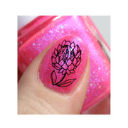UberChic Beauty Secret Garden-02 Stamping Plate Pale Violet Red