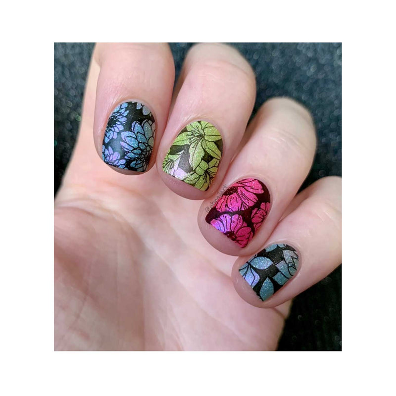 UberChic Beauty Secret Garden-02 Stamping Plate Rosy Brown