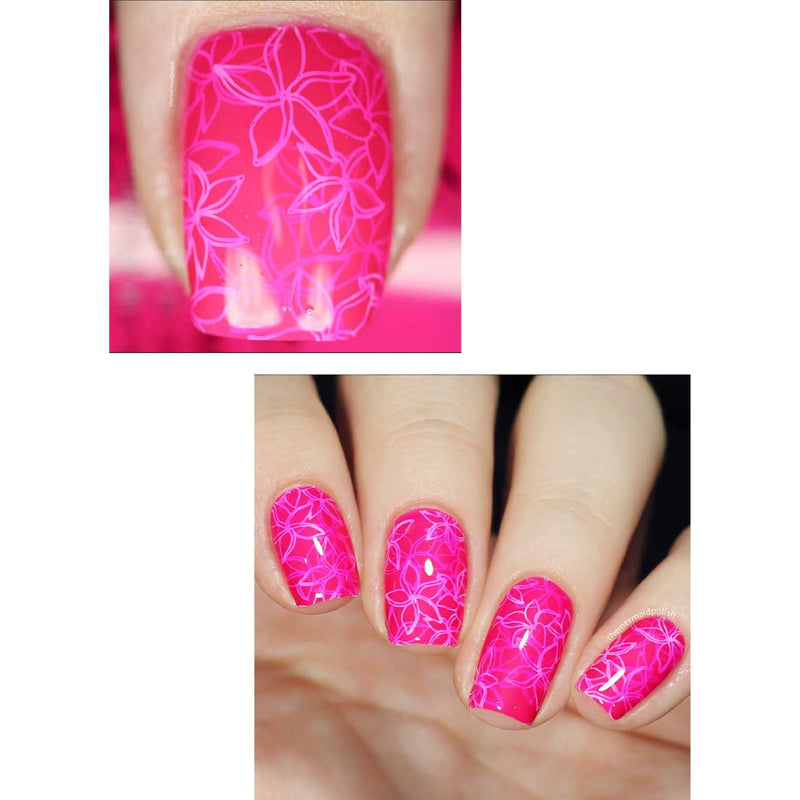 UberChic Beauty Secret Garden-02 Stamping Plate Rosy Brown