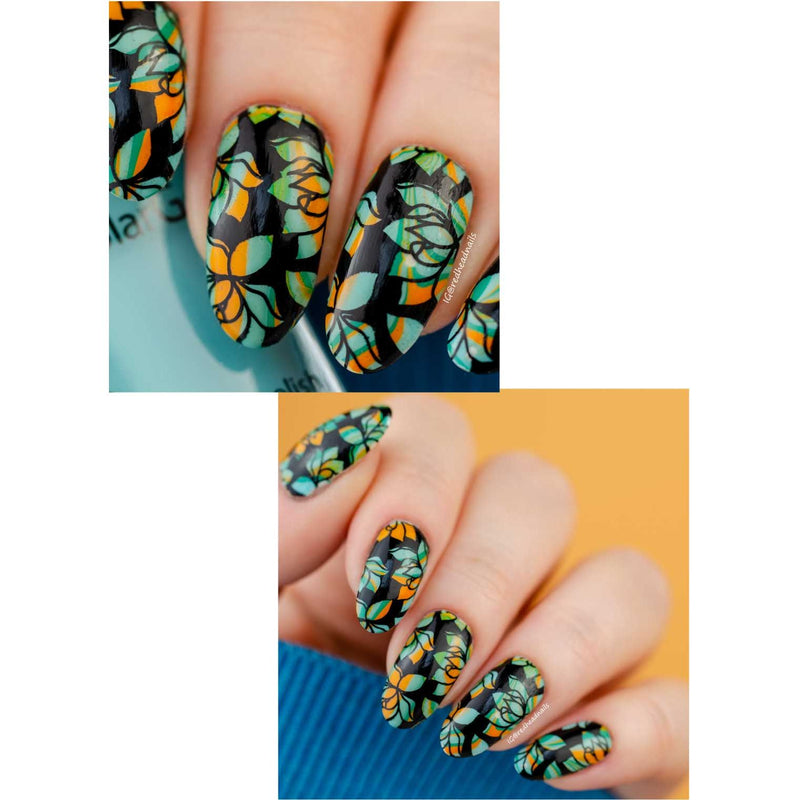 UberChic Beauty Secret Garden-02 Stamping Plate Tan