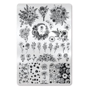 UberChic Beauty Secret Garden-03 Stamping Plate Light Gray