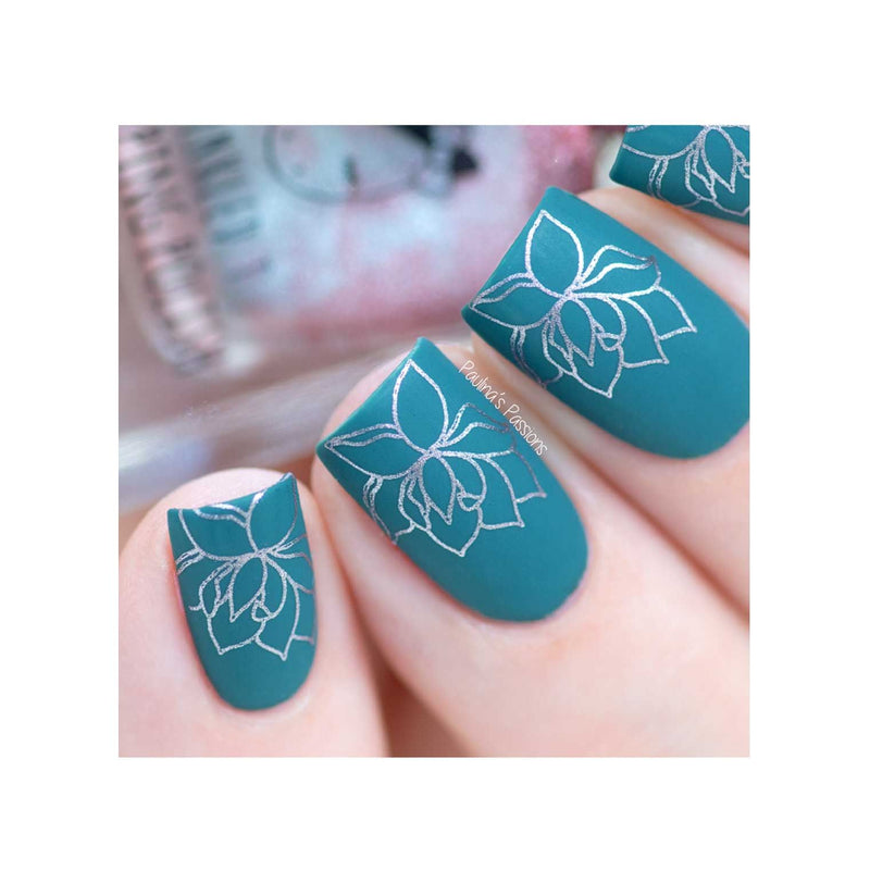 UberChic Beauty Secret Garden-02 Stamping Plate Gray