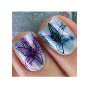 UberChic Beauty Secret Garden-02 Stamping Plate Light Slate Gray