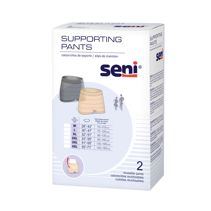 Seni Seni Active Super Supporting Adult Pull-Up Diaper Pants, XL Size (2 Packs of 16, 32 Count Total) Incontinence Aids White Smoke