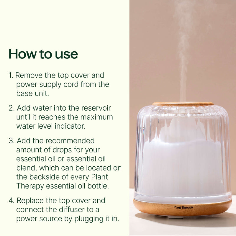 Plant Therapy Serenity Glass Diffuser Diffuser Seashell
