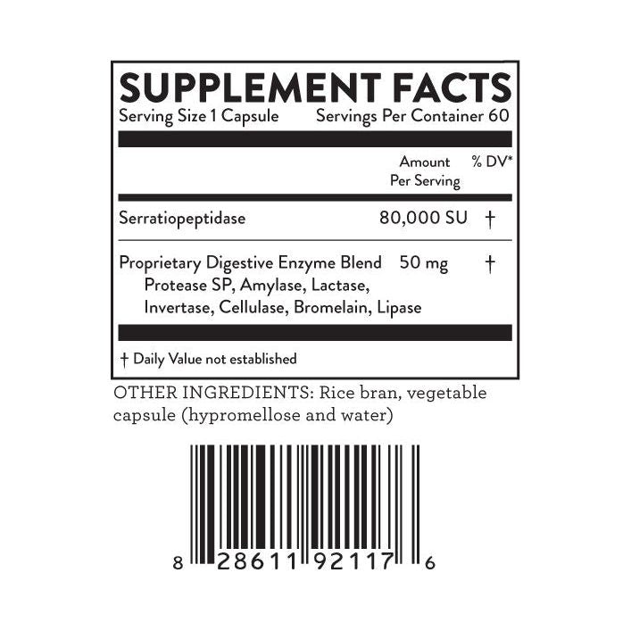 Hallelujah Diet Serrapeptase Vitamins & Supplements Dark Slate Gray