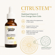 Morning Person Beauty Stem-C Vitamin C Brightening Serum with Ferulic Acid Serum White Smoke