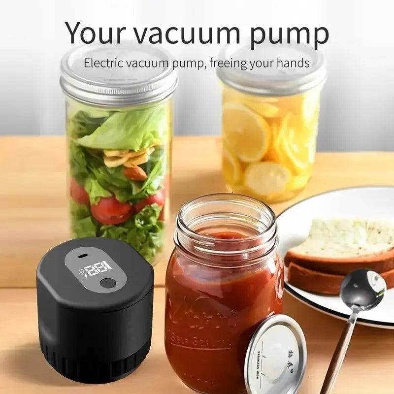 SmartPursue™ Vacuum Sealing Machine Mason Jar Vacuum Sealer Electric Vacuum Sealing Machine Kit White Smoke Black,White