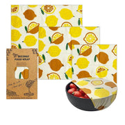 SmartPursue™ Eco-Friendly Reusable Food Wraps beeswax food wraps White Smoke 1 Set 3 sizes No.012