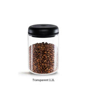 SmartPursue™ Fellow Atmos Airtight Coffee Bean Storage Jar Tank Kitchen Utensils White Smoke Transparent 1.2L