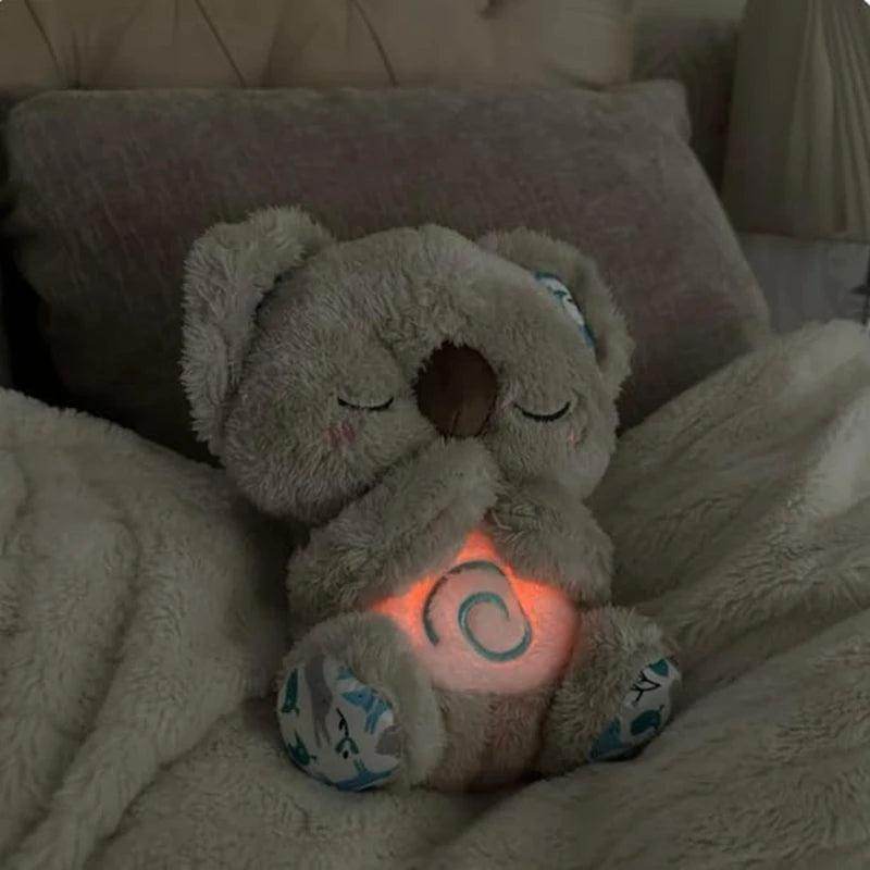 SmartPursue™ Anxiety Relief sleeping Koala Breathing Plush Toy Plush Toys Dark Slate Gray Light Gray 1Pcs