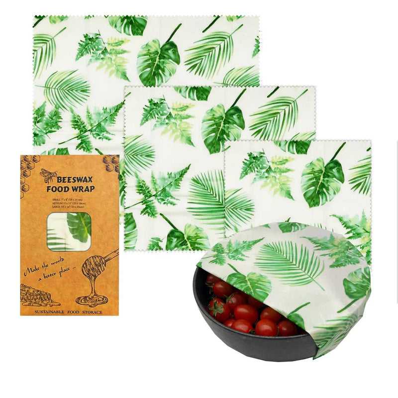 SmartPursue™ Eco-Friendly Reusable Food Wraps beeswax food wraps White Smoke 1 Set 3 sizes No.016