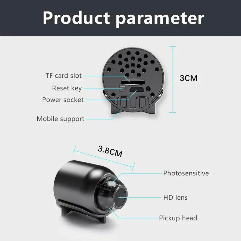 SmartPursue™ Mini Camera WiFi Night Vision Audio Video Recorder Spy Cam A9 Mini Camera Lavender A / only camera,A / with 16G card,A / with 64G card,Black HD / only camera,White HD / Only Camera,White HD / With 32G Card,White HD / With 64G Card,Black HD / with 64G card