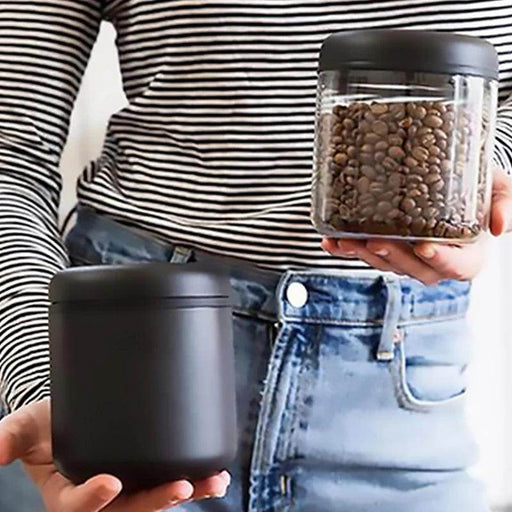SmartPursue™ Fellow Atmos Airtight Coffee Bean Storage Jar Tank Kitchen Utensils Light Slate Gray Transparent 0.7L,Black 1.2L,Black 0.7L,Black 0.4L,Transparent 1.2L,Transparent 0.4L,White 1.2L,White 0.7L,White 0.4L