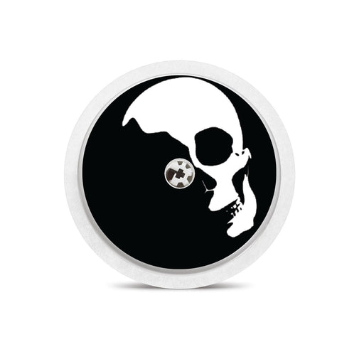 Peelz Shadow Skulls Freestyle Libre 2 Peelz/Stickers Black Sensor Only