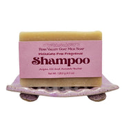 Fern Valley Soap Handmade Goat Milk Shampoo Bar |  Argan Oil & Avocado Butter | Flirty Floral Scent Goat Milk Soap White Smoke