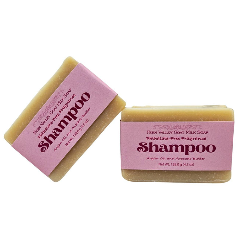 Fern Valley Soap Handmade Goat Milk Shampoo Bar |  Argan Oil & Avocado Butter | Flirty Floral Scent Goat Milk Soap White Smoke