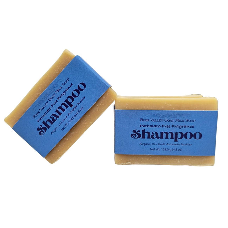 Fern Valley Soap Handmade Goat Milk Shampoo Bar |  Argan Oil & Avocado Butter | For Him Goat Milk Soap White Smoke