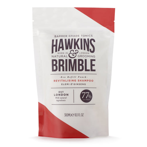 Hawkins & Brimble COM Revitalising Shampoo Refill Pouch 10.1 fl oz Hair care Light Gray
