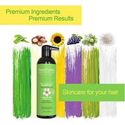 DermOrganic Official Shop Daily Hydrating Shampoo Shampoo Yellow Green 16.9 fl oz (500 ml),1 Liter (33.8 fl oz) with Pump